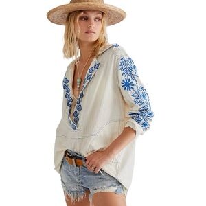 Free People (We the Free) | Lagos Embroidered Hoodie - Size Medium